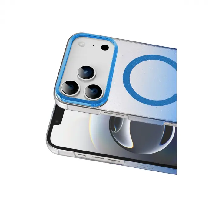 İphone 17 Pro Glossy Magsafe Kapak - Mavi