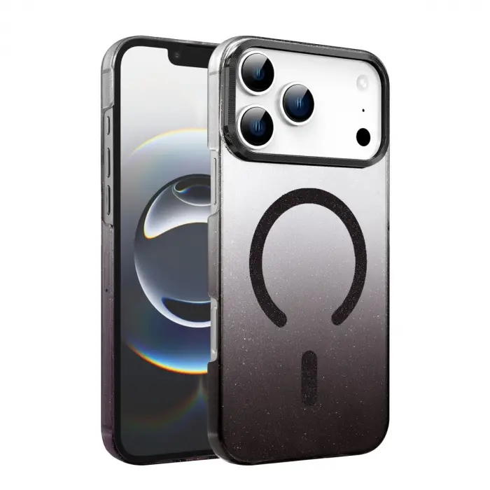 İphone 17 Pro Glossy Magsafe Kapak - Siyah