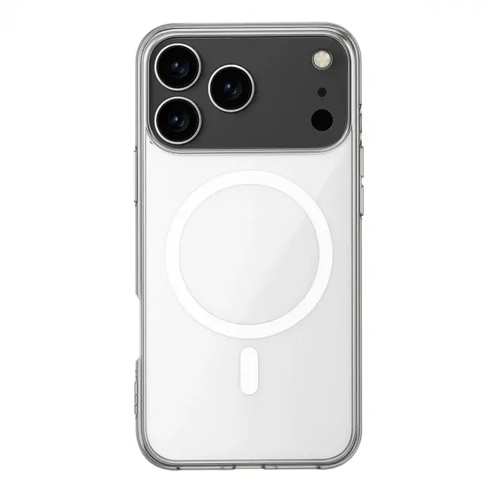 İphone 17 Pro Kılıf Magneticsafe Şeffaf Silikon - Şeffaf