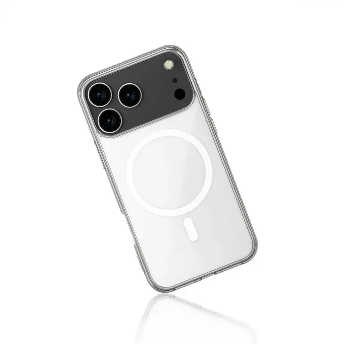 İphone 17 Pro Kılıf Magneticsafe Şeffaf Silikon - Şeffaf