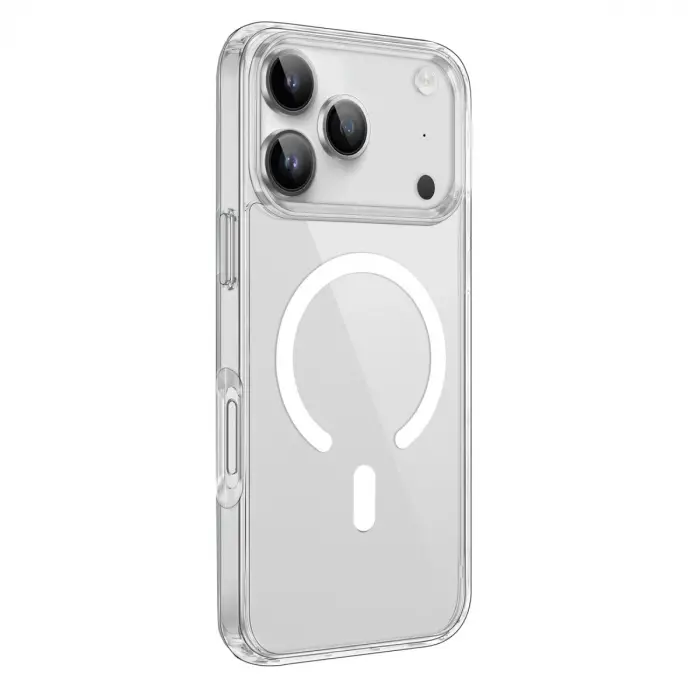 İphone 17 Pro Kılıf Pc Real Magsafe Kapak - Şeffaf