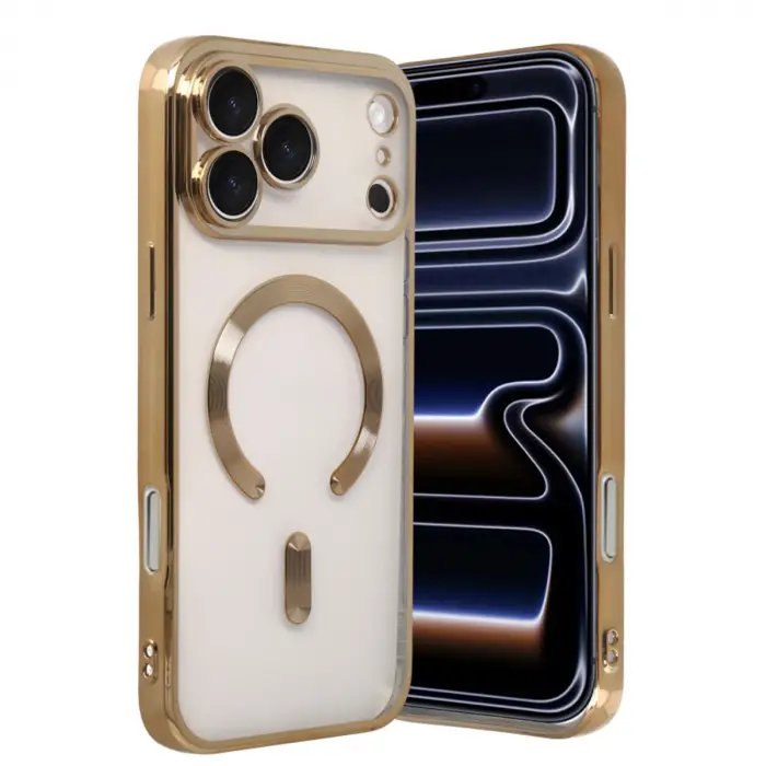 İphone 17 Pro Kross Magneticsafe Kapak - Gold