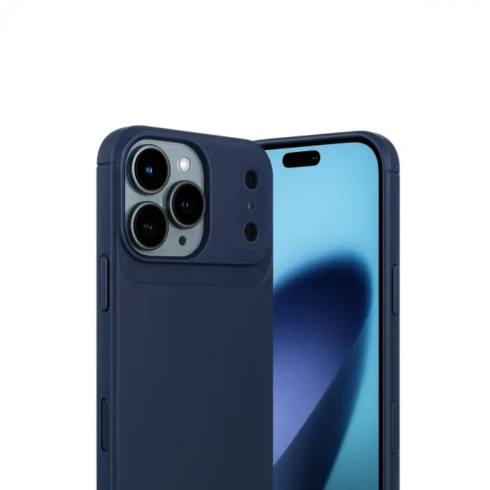 İphone 17 Pro Max Auto Focus Karbon Kapak - Lacivert