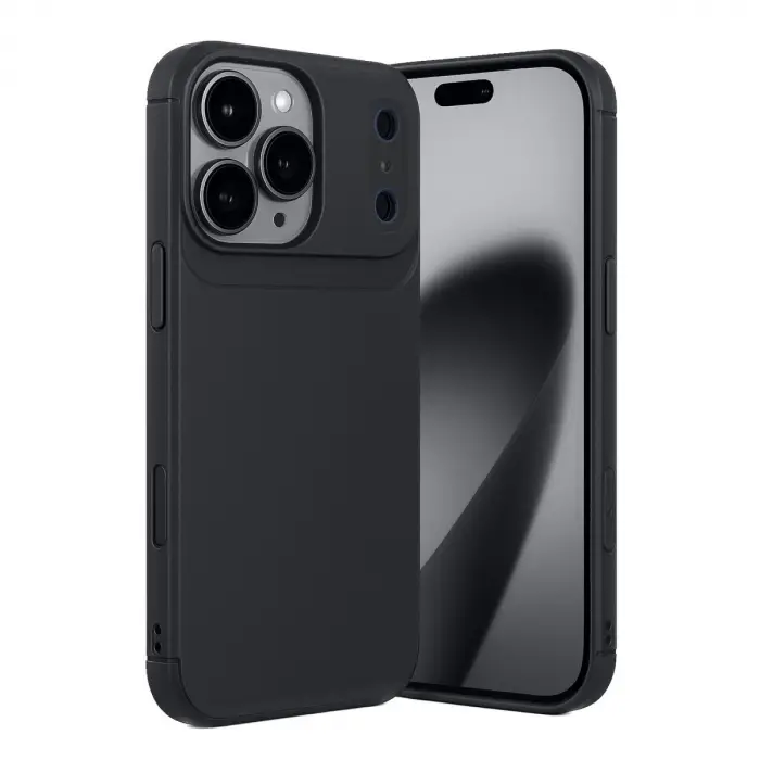 İphone 17 Pro Max Auto Focus Karbon Kapak - Siyah