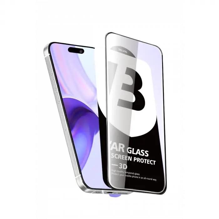 İphone 17 Pro Max Bilvis 5d Super Clear Diamond Cam Ekran Koruyucu