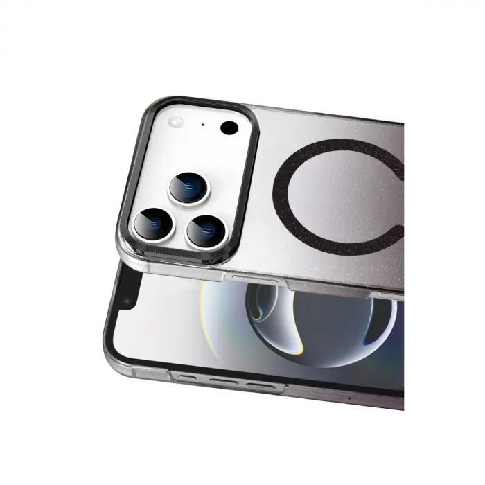 İphone 17 Pro Max Glossy Magsafe Kapak - Siyah