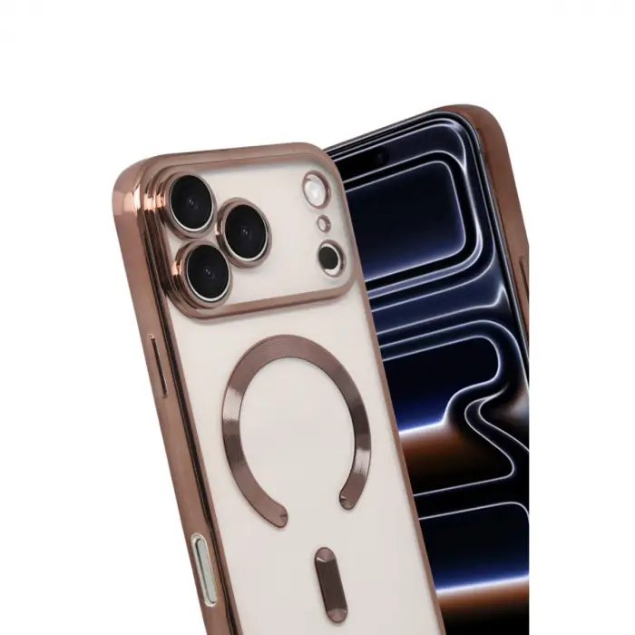 İphone 17 Pro Max Kross Magneticsafe Kapak - Çöl Titanyum
