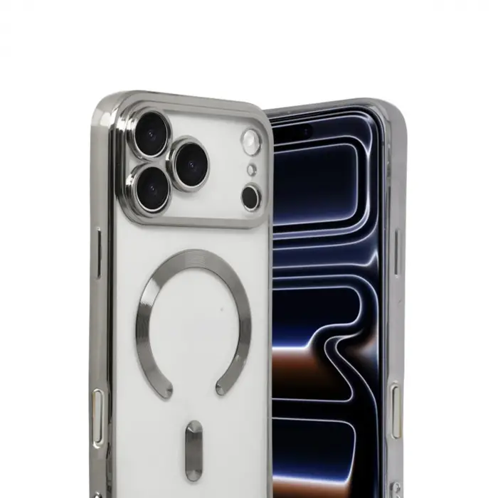 İphone 17 Pro Max Kross Magneticsafe Kapak - Gümüş