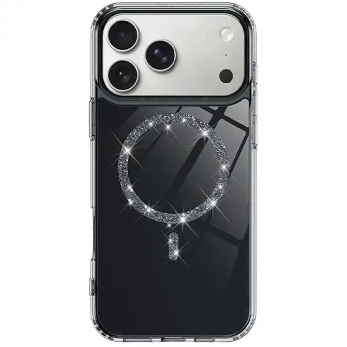 İphone 17 Pro Max Live Diamond Magsafe Kapak - Siyah