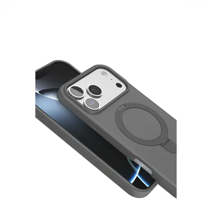 İphone 17 Pro Max Regal Magsafe Standlı Kapak - Titan Gri