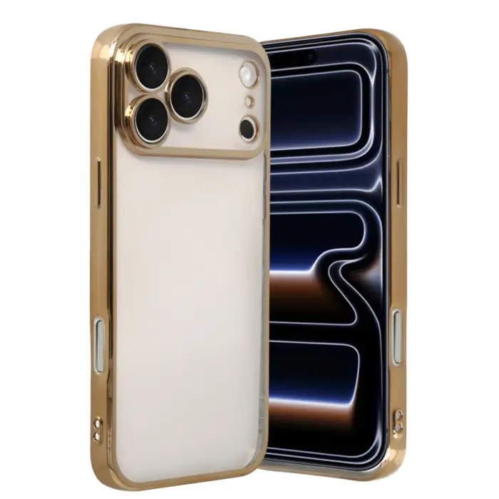 İphone 17 Pro Razer Lensli Silikon - Gold