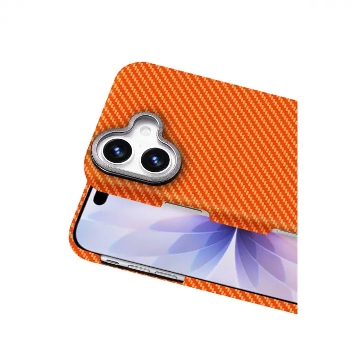 İphone 17 Vega Magsafe Kapak - Turuncu