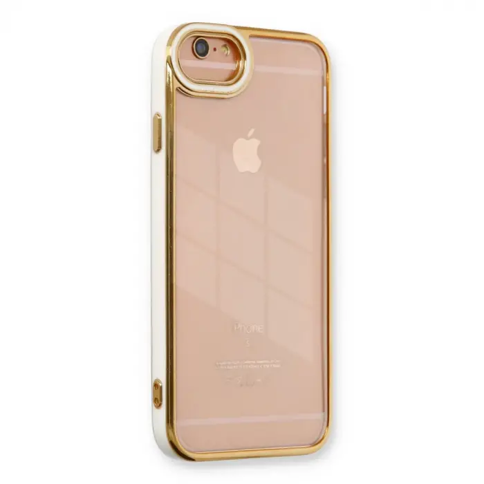 İphone 6 Kılıf Liva Lens Silikon - Beyaz