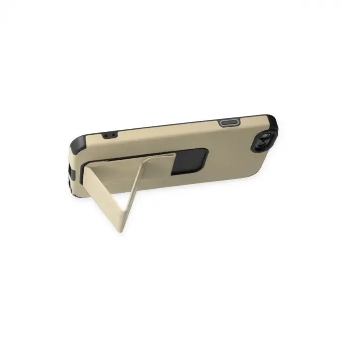 İphone 6 Kılıf Mega Standlı Silikon - Gold