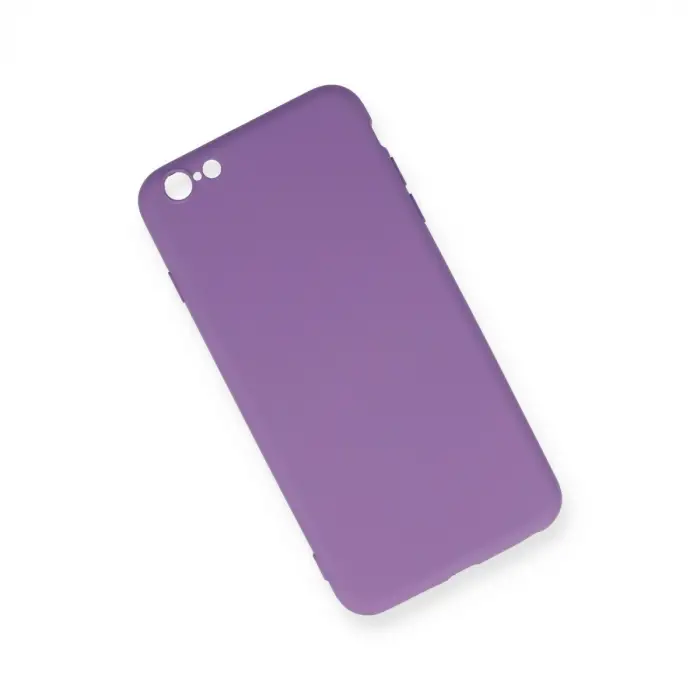 İphone 6 Plus Kılıf Nano İçi Kadife Silikon - Mor