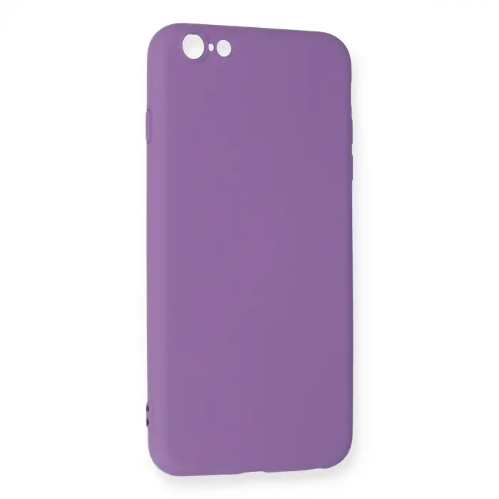 İphone 6 Plus Kılıf Nano İçi Kadife Silikon - Mor