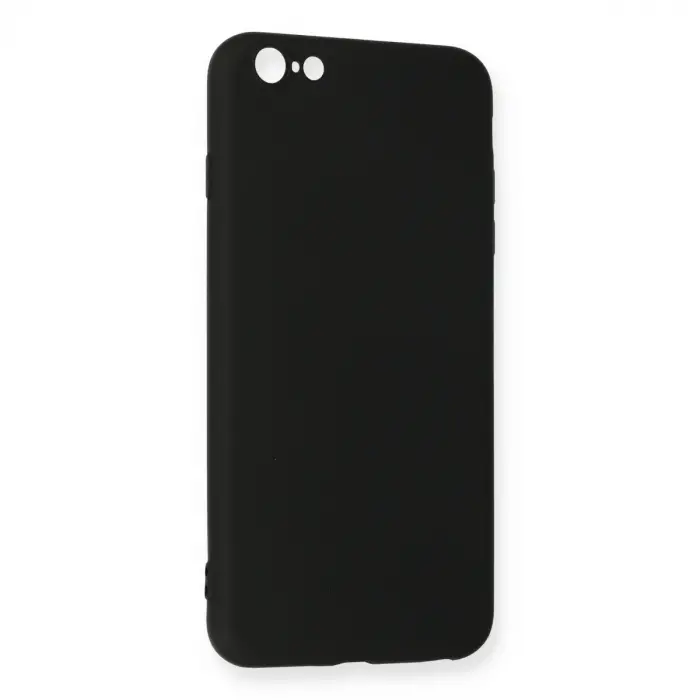 İphone 6 Plus Kılıf Nano İçi Kadife Silikon - Siyah