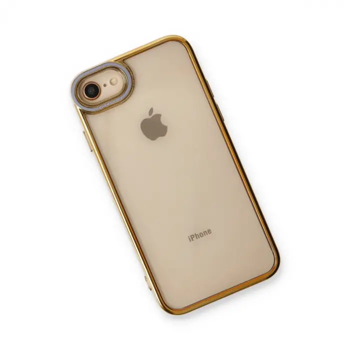 İphone 7 Kılıf Liva Lens Silikon - Lila