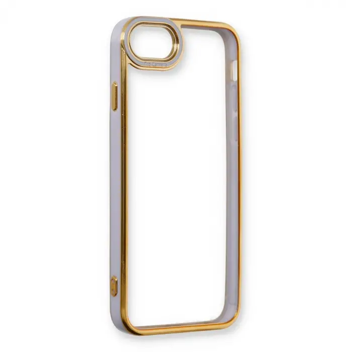 İphone 7 Kılıf Liva Lens Silikon - Lila