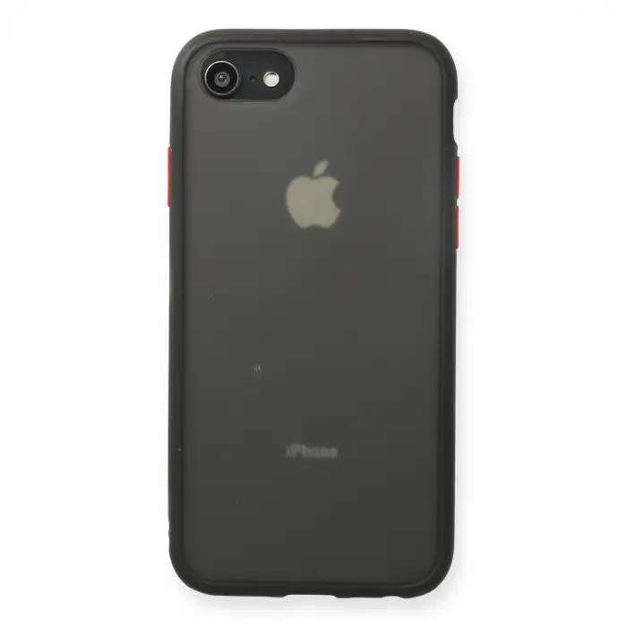 İphone 7 Kılıf Montreal Silikon Kapak - Siyah