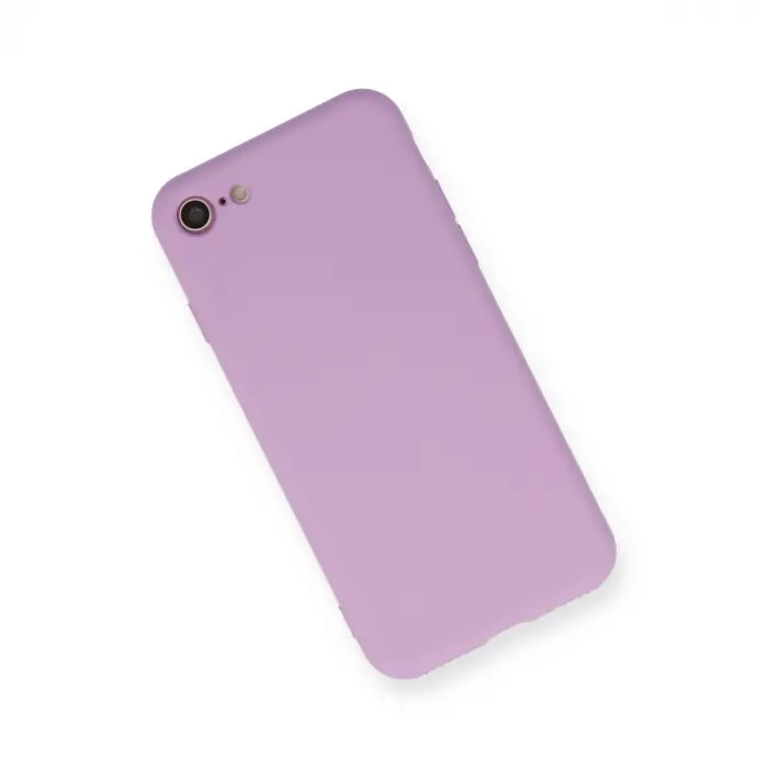 İphone 7 Kılıf Nano İçi Kadife Silikon - Lila