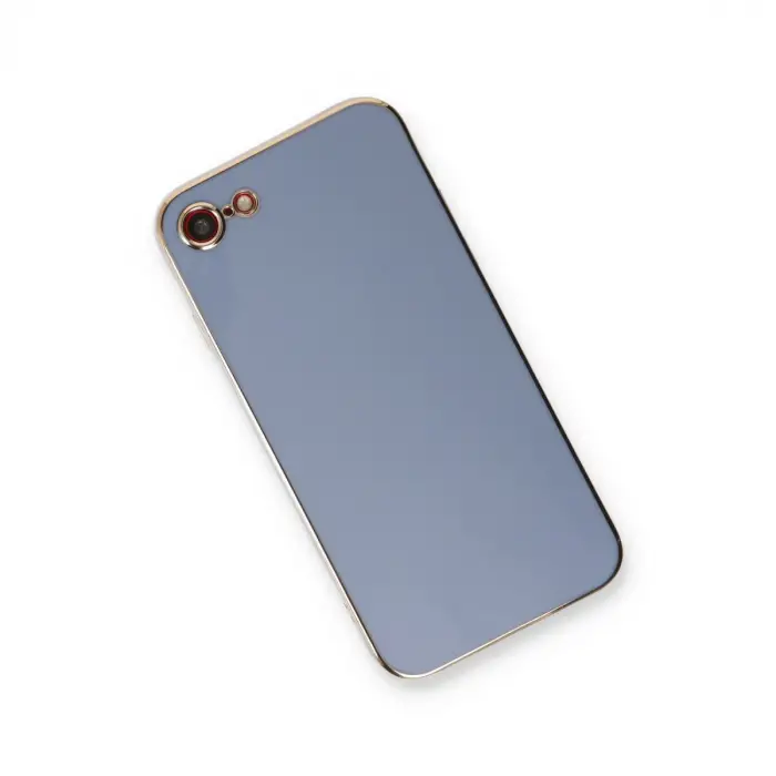 İphone 7 Kılıf Volet Silikon - Mavi