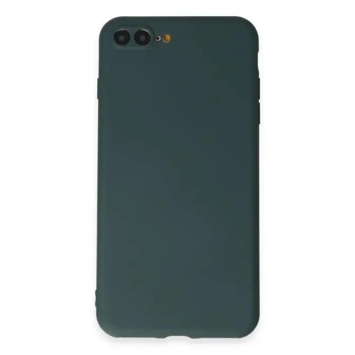 İphone 7 Plus Kılıf First Silikon - Koyu Yeşil