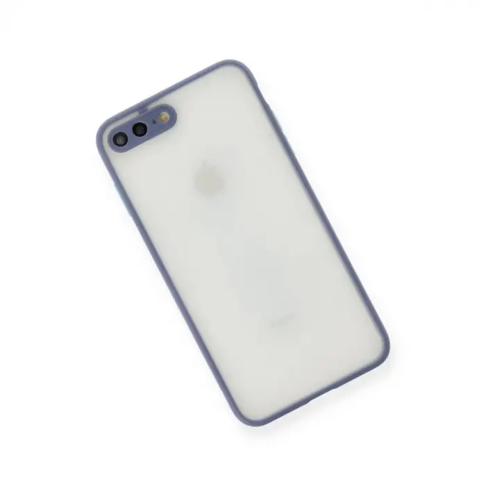 İphone 7 Plus Kılıf Montreal Silikon Kapak - Gri