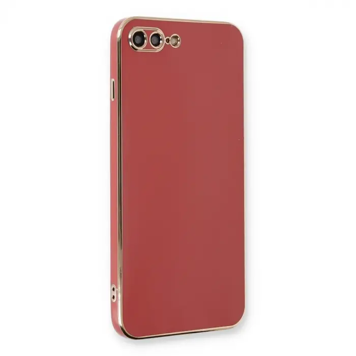 İphone 7 Plus Kılıf Volet Silikon - Kırmızı