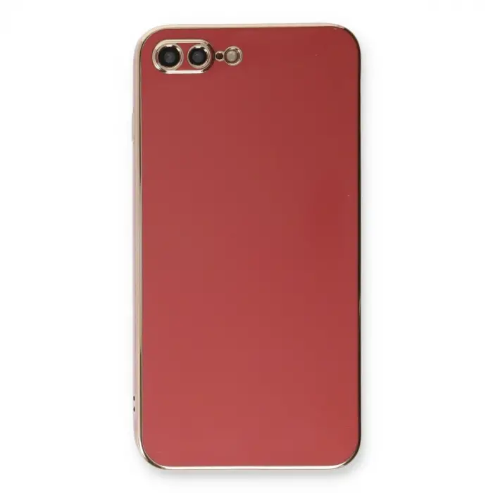 İphone 7 Plus Kılıf Volet Silikon - Kırmızı