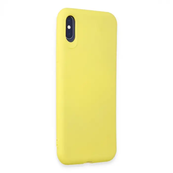 İphone X Kılıf First Silikon - Sarı