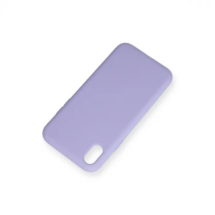 İphone Xr Kılıf Nano İçi Kadife Silikon - Lila