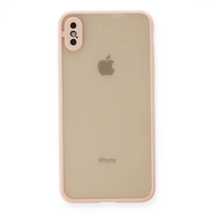 İphone Xs Max Kılıf Montreal Silikon Kapak - Pembe
