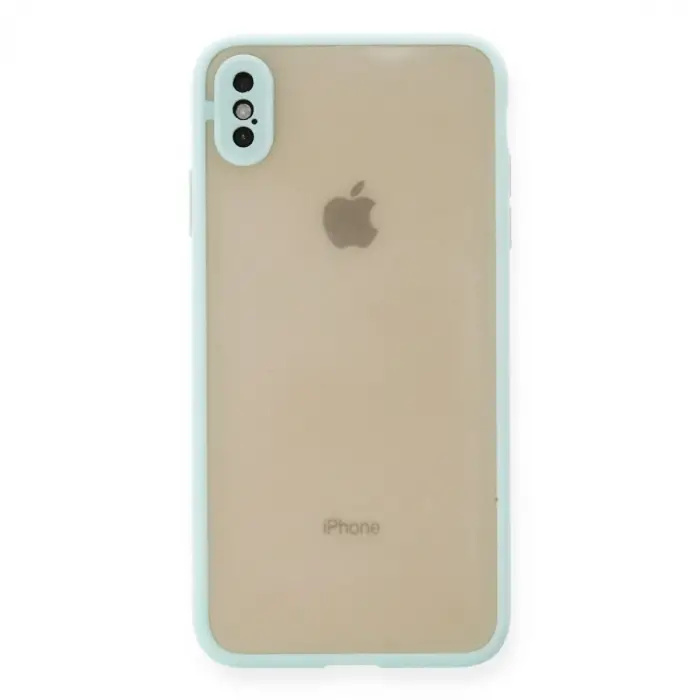 İphone Xs Max Kılıf Montreal Silikon Kapak - Turkuaz