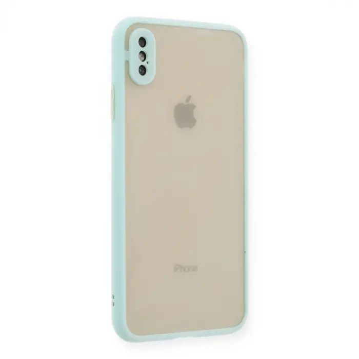 İphone Xs Max Kılıf Montreal Silikon Kapak - Turkuaz