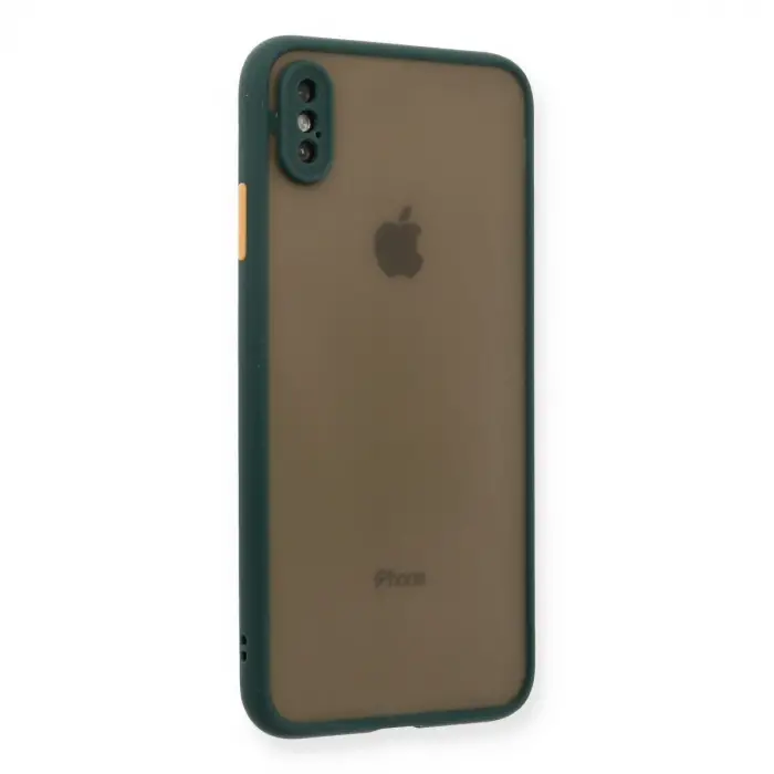 İphone Xs Max Kılıf Montreal Silikon Kapak - Yeşil