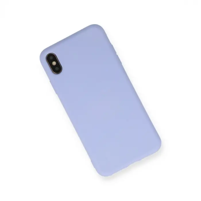 İphone Xs Max Kılıf Nano İçi Kadife Silikon - Lila