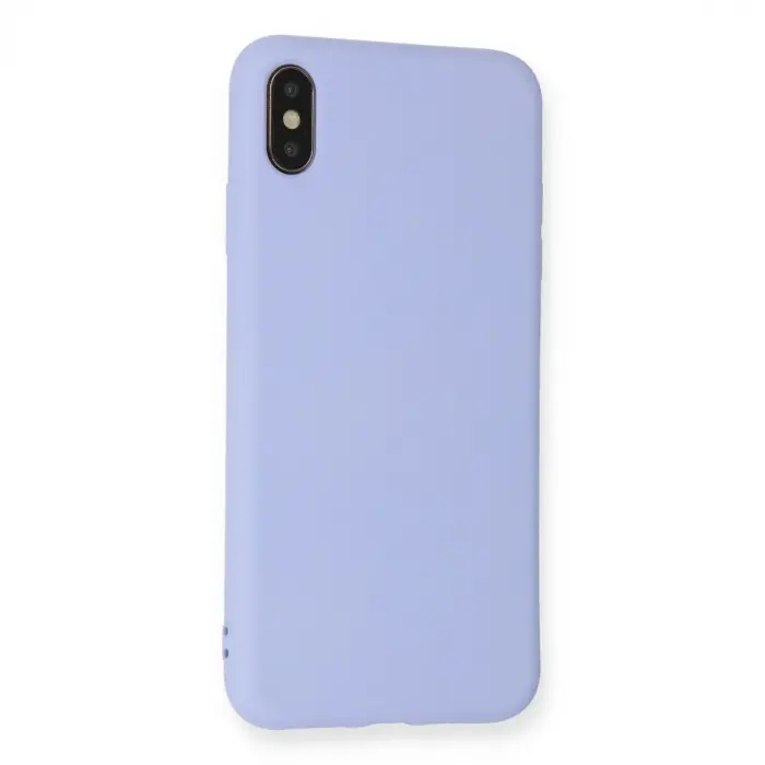 İphone Xs Max Kılıf Nano İçi Kadife Silikon - Lila