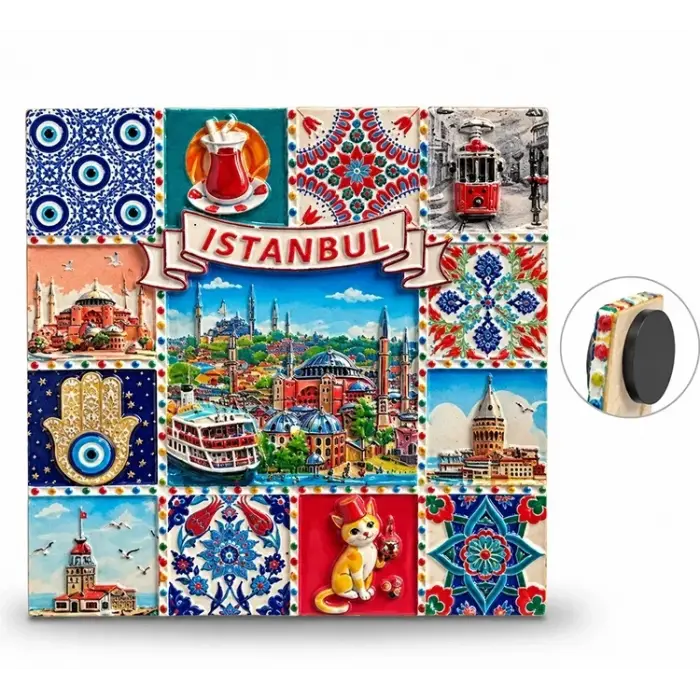 İstanbul Temalı Polyester Magnet Alk5867