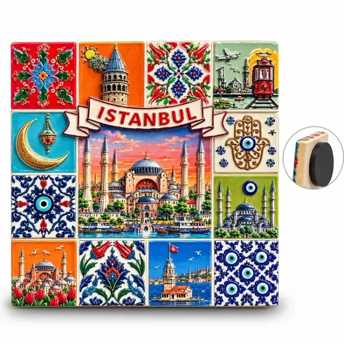 İstanbul Temalı Polyester Magnet Alk5869