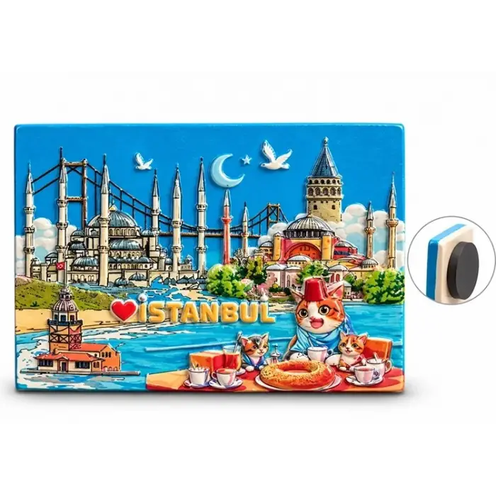 İstanbul Temalı Polyester Magnet Alk5876