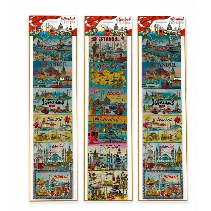 İstanbul Temalı Silikon Buzdolapı Süsü Magnet 6lı Set Alk5809