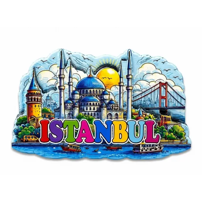 İstanbul Temalı Silikon Buzdolapı Süsü Magnet Alk5374