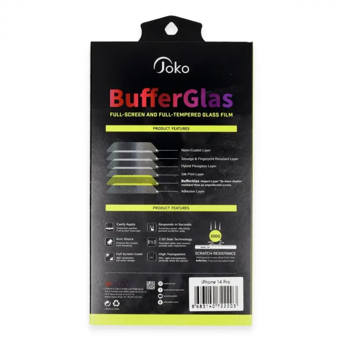 Joko İphone 11 Buffer Cam Ekran Koruyucu - Siyah