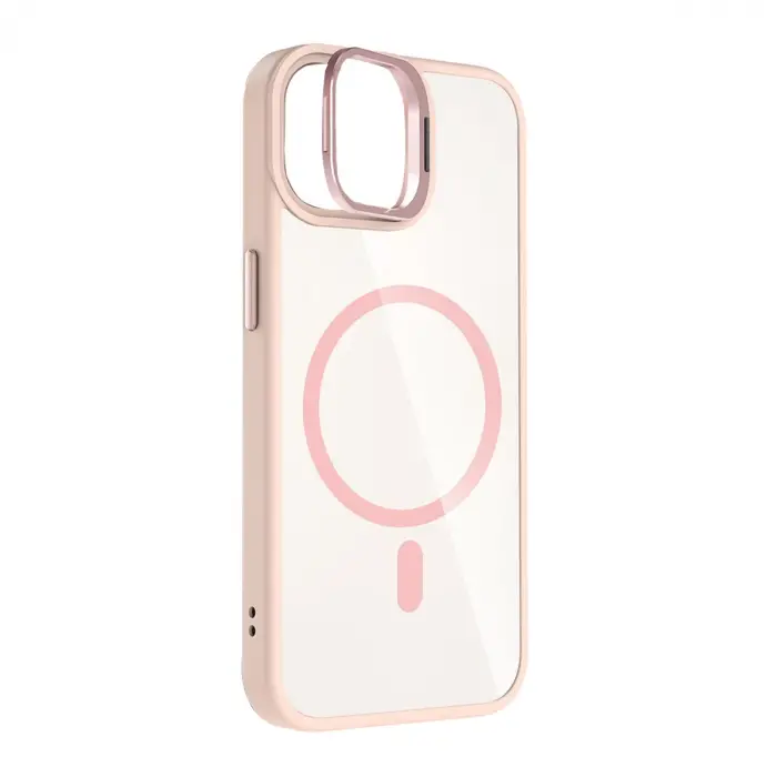 Joko  İphone 11 Remim Lensli Magsafe Standlı Kapak - Pembe