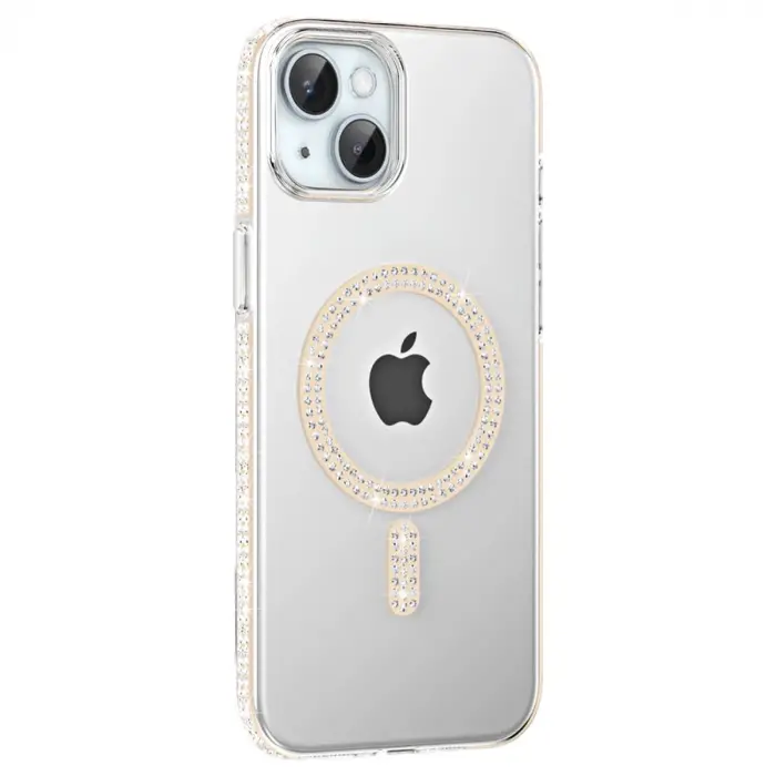Joko  İphone 14 Move Taşlı Magsafe Kapak - Pembe