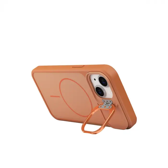 Joko  İphone 14 Pale Magsafe Standlı Kapak - Turuncu