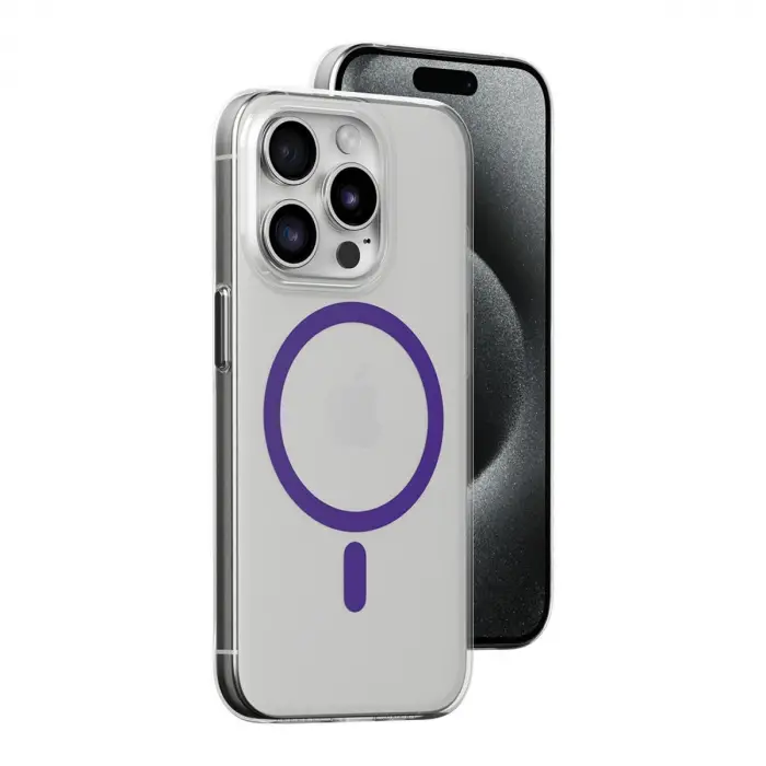 Joko  İphone 14 Pro Kılıf Bubble Magsafe Kapak - Mor