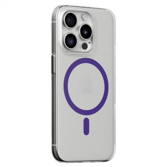 Joko  İphone 14 Pro Kılıf Bubble Magsafe Kapak - Mor