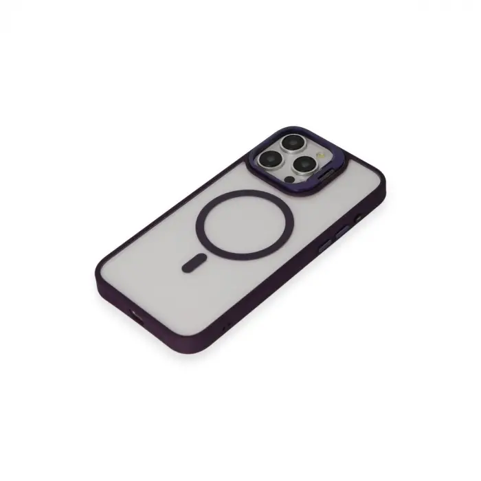 Joko İphone 14 Pro Kılıf Roblox Lens Magsafe Standlı Kapak - Derin Mor